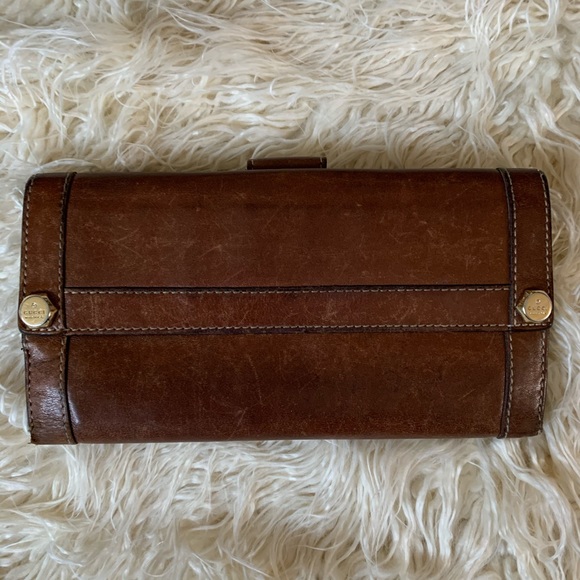 Brown leather Gucci wallet - Picture 3 of 10